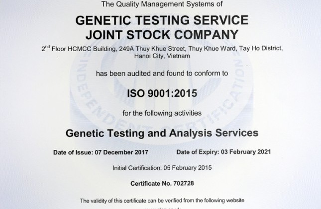 Kết quả của GENTIS có thể làm cơ sở pháp lý cả trong và ngoài nước?