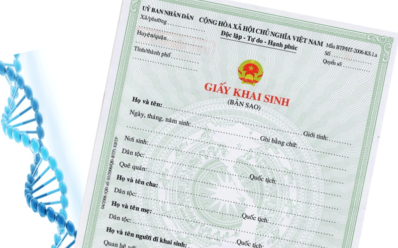 Trong đa số trường hợp, l&agrave;m giấy khai sinh KH&Ocirc;NG BẮT BUỘC x&eacute;t nghiệm ADN