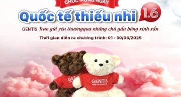 Tết thiếu nhi 1/6 - GENTIS trao gửi yêu thương qua những chú gấu bông xinh xắn