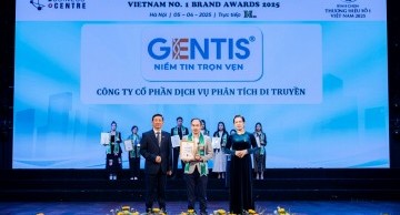 GENTIS được vinh danh tại Lễ công bố Thương hiệu số 1 Việt Nam 2025