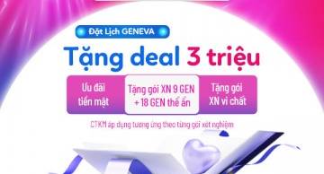 Đặt lịch GenEva, tặng deal tới 3 triệu đồng