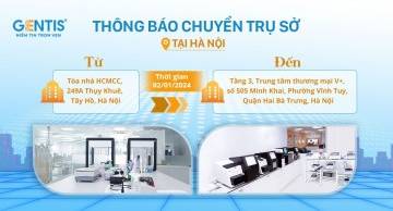 GENTIS thông báo chính thức chuyển trụ sở về Minh Khai, Hà Nội