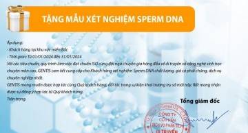 Tặng miễn phí xét nghiệm Sperm DNA - Hỗ trợ chẩn đoán vô sinh nam