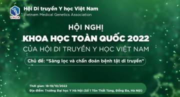 Tài trợ tại Hội nghị khoa học toàn quốc 2022 - Hội Di truyền Y học Việt Nam