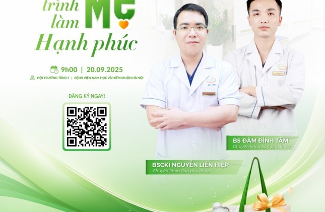 GENTIS đồng hành cùng Bệnh viện Nam học và Hiếm muộn Hà Nội tổ chức LỚP HỌC TIỀN SẢN AF HANOI