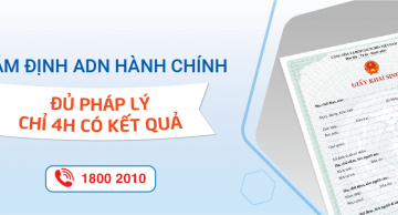 Bảng giá xét nghiệm ADN làm giấy khai sinh, nhập tịch, VISA