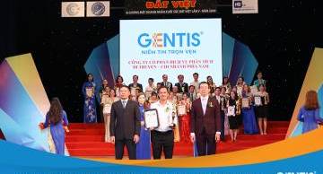 GENTIS HCM nhận danh hiệu Top 10 thương hiệu mạnh Đất Việt 2020