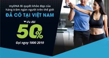 Cơ hội chưa từng có – bí quyết để Khỏe đẹp từ Gen – ưu đãi 50% cho xét nghiệm myDNA từ Úc