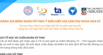 Đánh giá bệnh nhân vô tinh: Ý kiến Hiệp hội Sản phụ khoa Hoa Kỳ