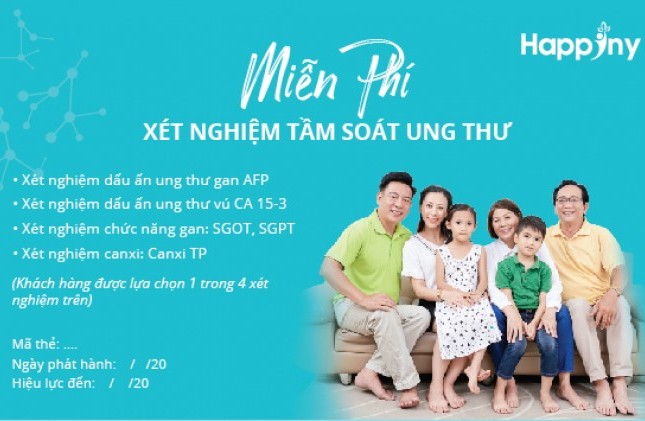 Tri ân khách hàng: Miễn phí xét nghiệm tầm soát ung thư và lấy mẫu tận nơi