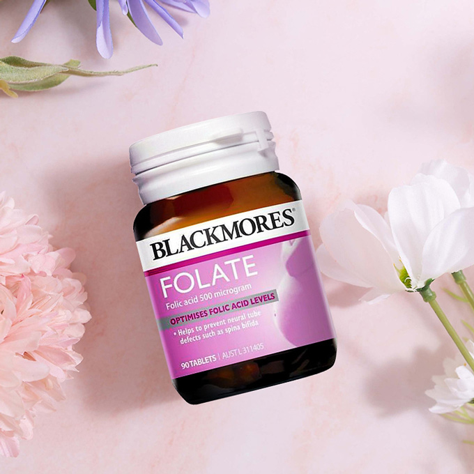 Viên uống Blackmores folate bổ sung folic acid