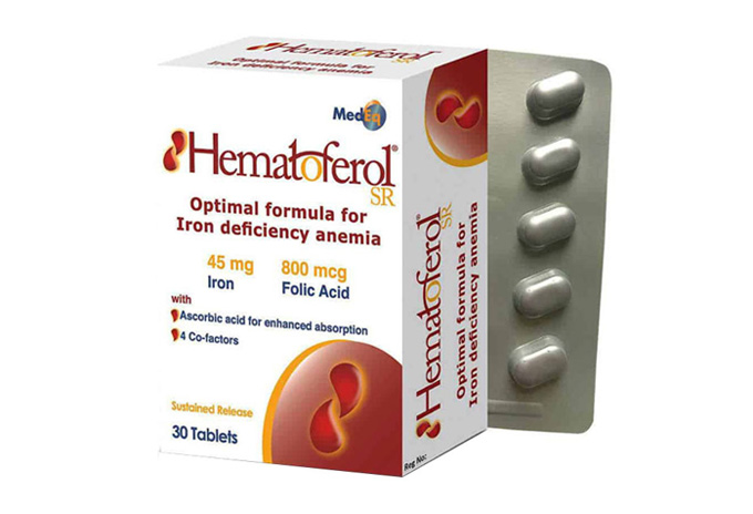 Viên uống Hematoferol bổ sung folic acid