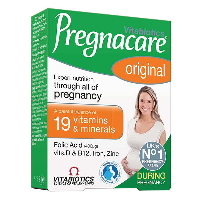 Viên uống Vitabiotics pregnacare original bổ sung folic acid
