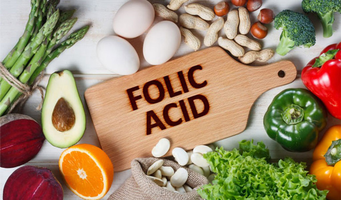 thực phẩm giàu acid folic