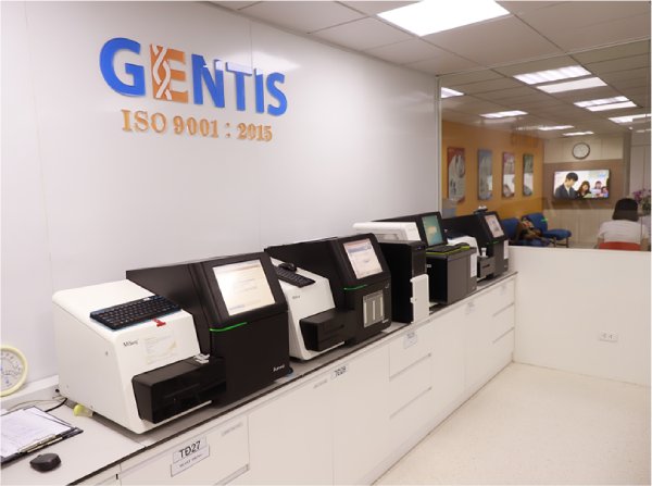 Trang thiết bị hiện đại phục vụ xét nghiệm ở GENTIS